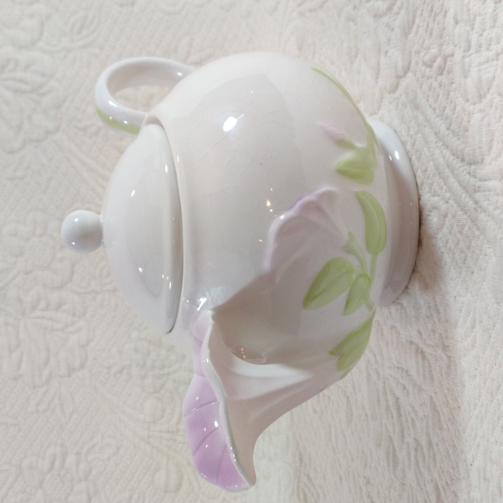 Teleflora Morning Glory Porcelain Tea Pot